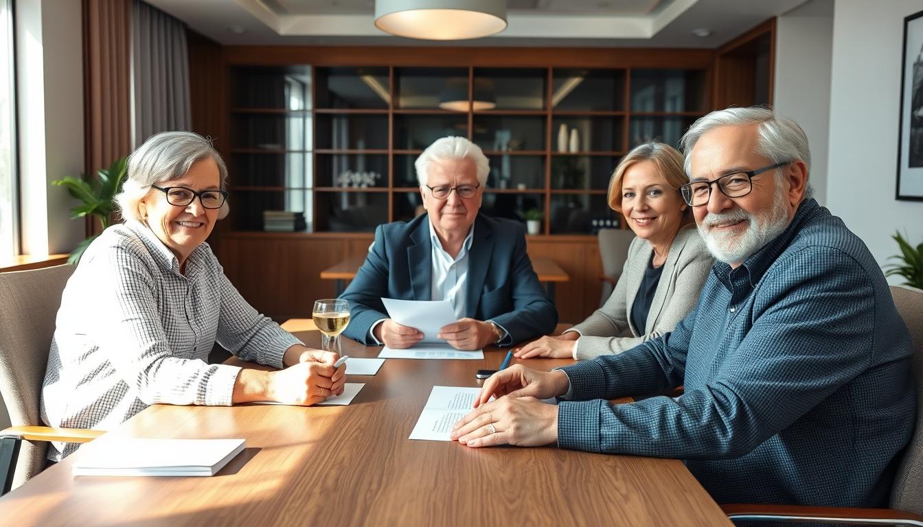 Business agreement signing